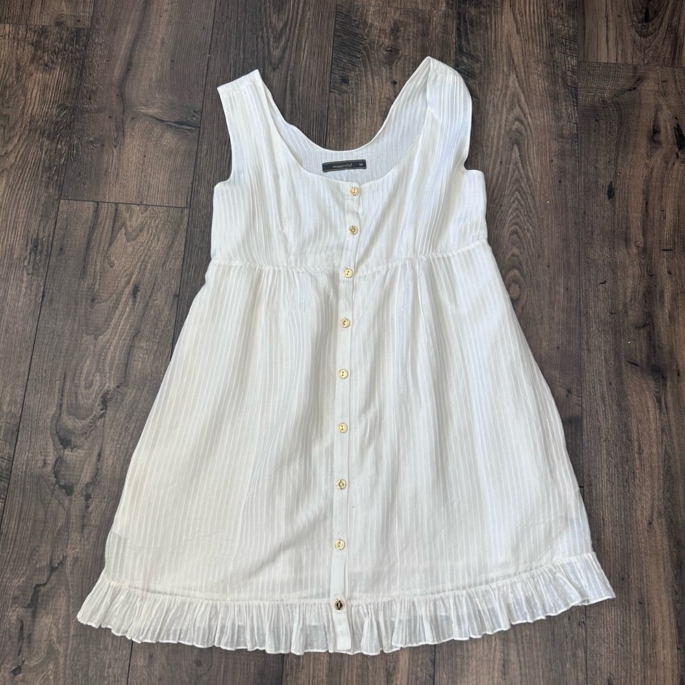 Elegant Silk Blend Button-Down Mini Dress